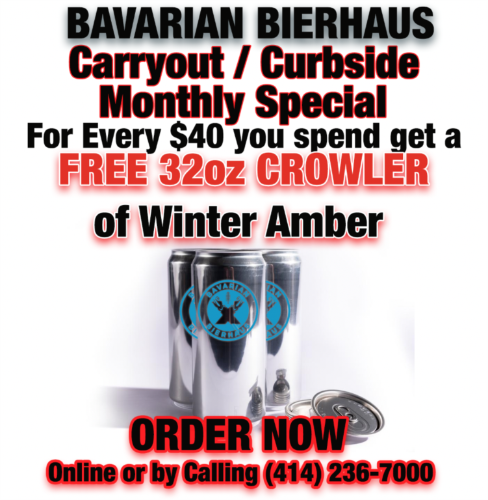 FREE 32 OZ Crowler of Our Winter Amber